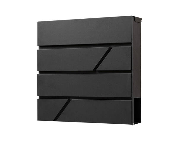 Brievenbus BRASQ PB200 Deluxe wand zwart