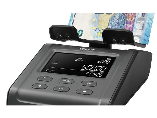 Geldtelweegschaal Safescan 6165 zwart