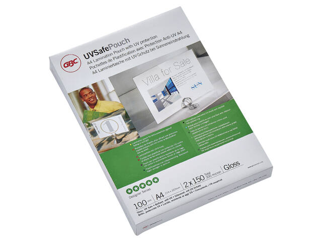 Lamineerhoes GBC A4 2x150micron UV bestendig
