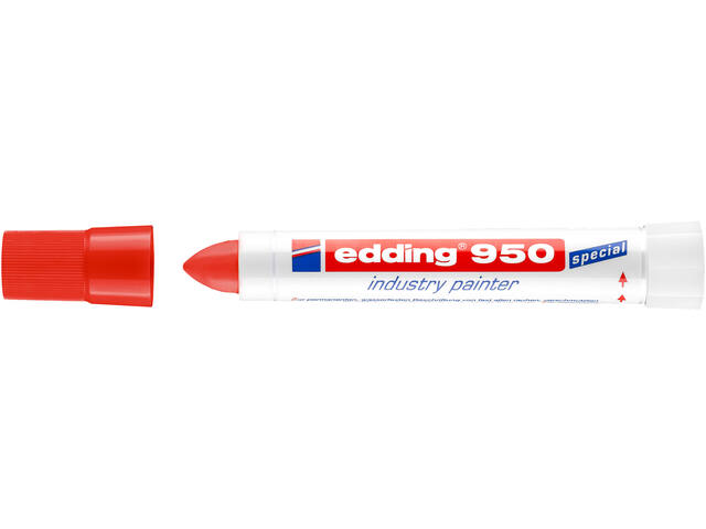 Viltstift edding 950 pasta rond 10mm rood