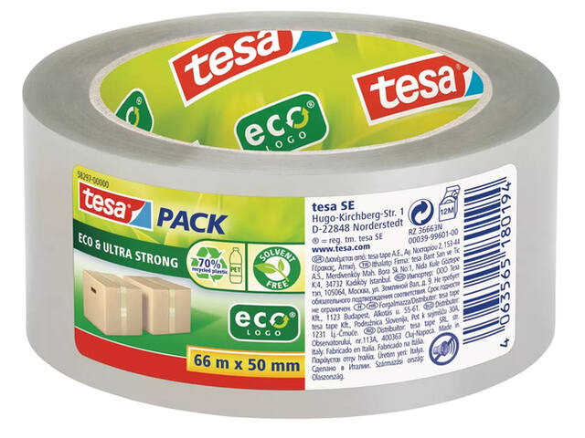 Verpakkingstape Tesa 58297 Eco transp 50mmx60m