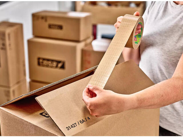 Verpakkingstape Tesa 56000 Eco papier 50mmx25m