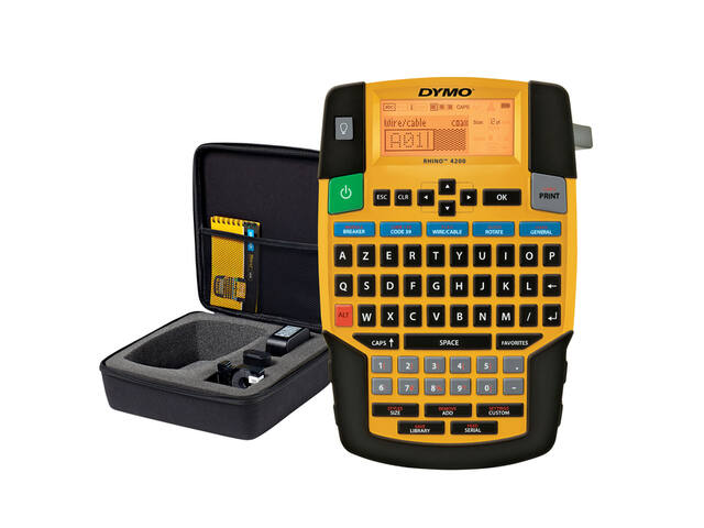 Labelprinter Dymo Rhino 4200 azerty 19mm koffer
