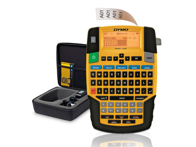 Labelprinter Dymo Rhino 4200 qwerty 19mm koffer