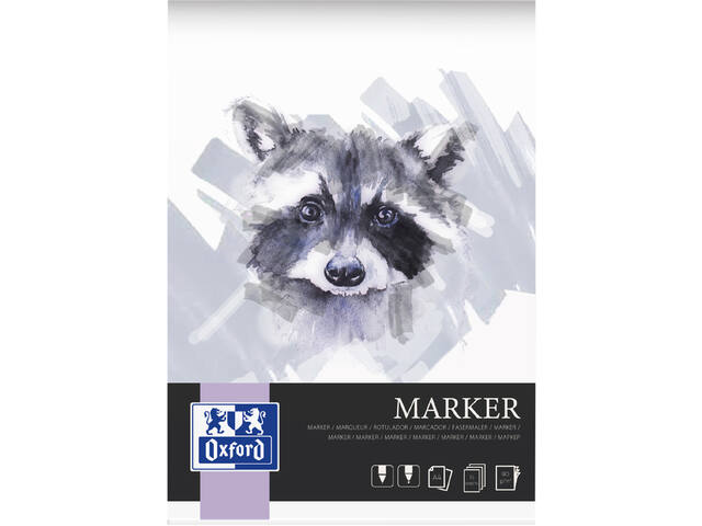 Tekenblok Oxford Marker A4 15 vel