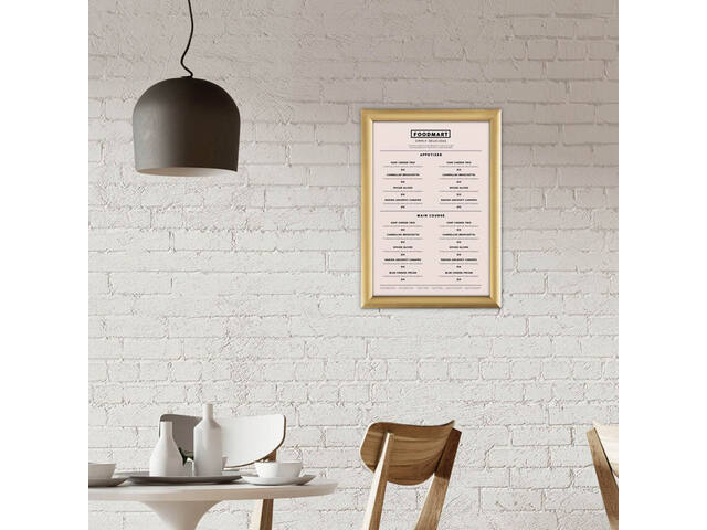 Kliklijst Europel A4 25mm goud