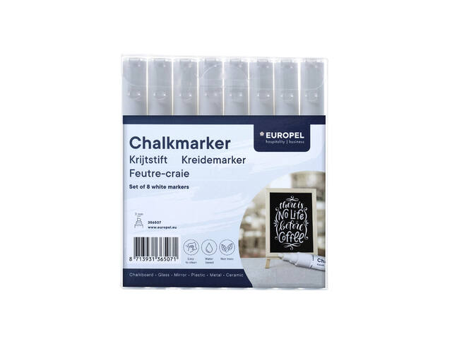 Krijtstift Europel 3mm wit