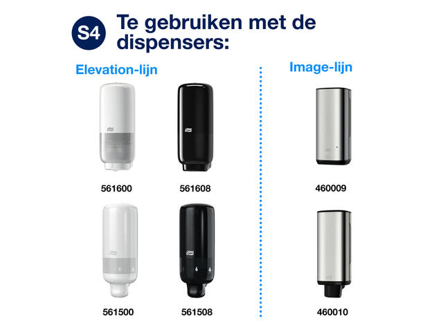 Handdesinfectie Tork S4 Premium alcoholgel 1000 ml