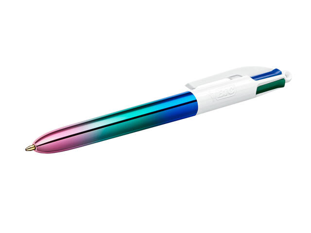 Balpen Bic 4kleuren gradient M assorti