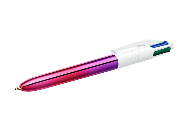 Balpen Bic 4kleuren gradient M assorti