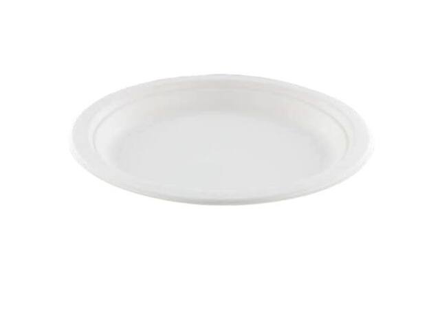 Bord IEZZY O170mm suikerriet wit