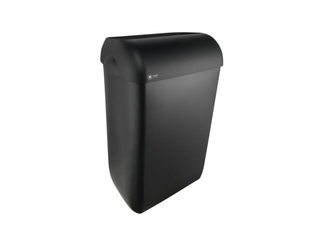 Afvalbak BlackSatino open inworp 43 liter zwart