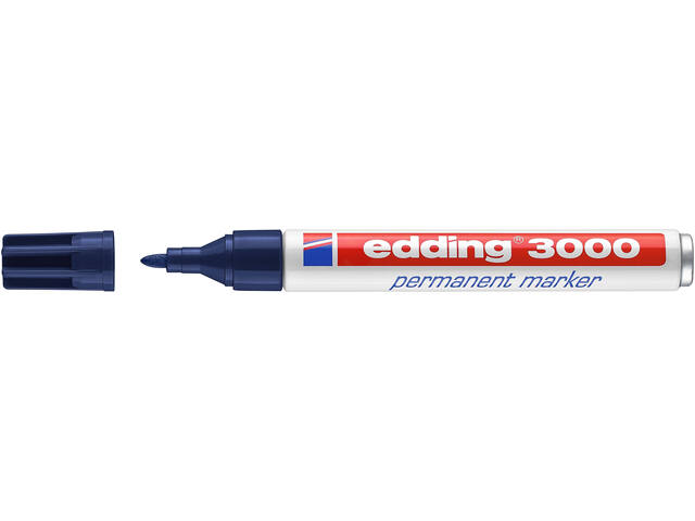 Viltstift edding 3000 rond 1.5-3mm staalblauw