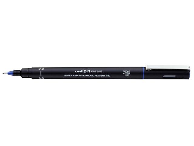Fineliner Uni-ball Pin 0.3mm blauw