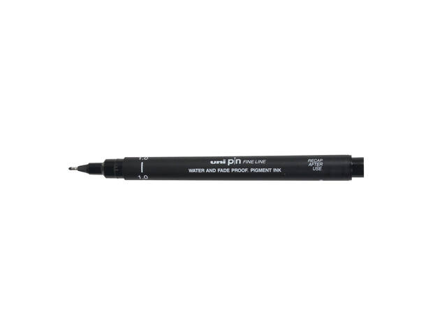 Fineliner Uni-ball Pin 1mm zwart