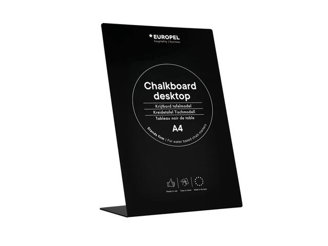Krijtbord Europel L-standaard A4