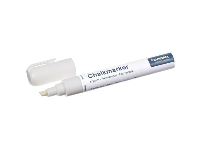 Krijtstift Europel 6mm wit blister