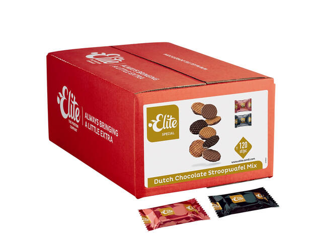 Koekjes Elite Dutch chocolate stroopwafel mix