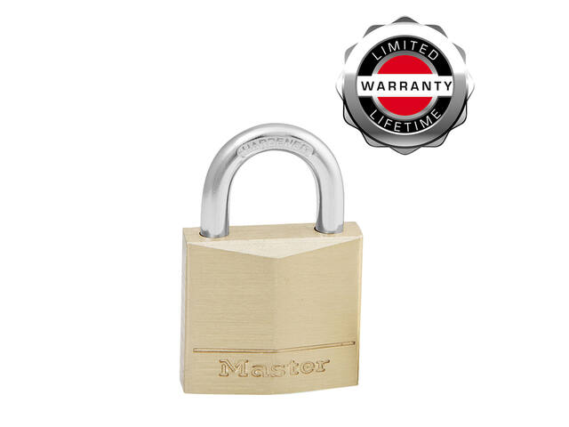 Hangslot MasterLock 4 gelijksluitend messing 30mm