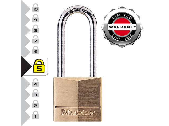 Hangslot MasterLock beugel 51mm messing 40mm