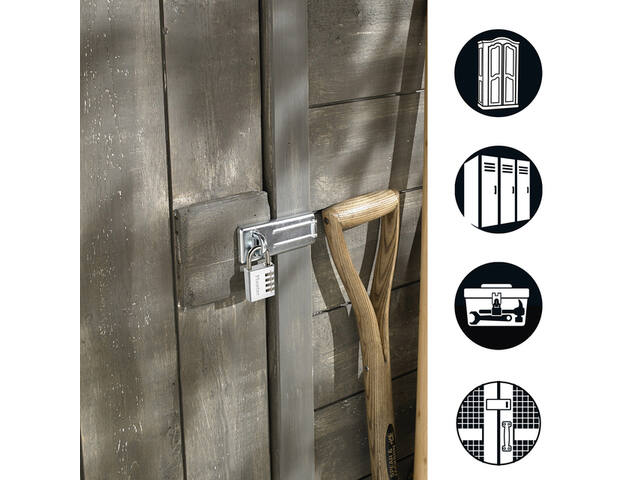 Hangslot MasterLock overval + aluminium 40mm