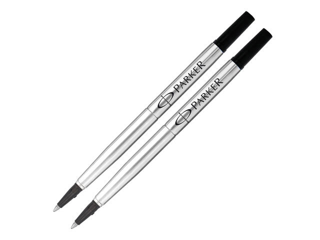 Rollerpenvulling Parker Quink M blister 2st zwart