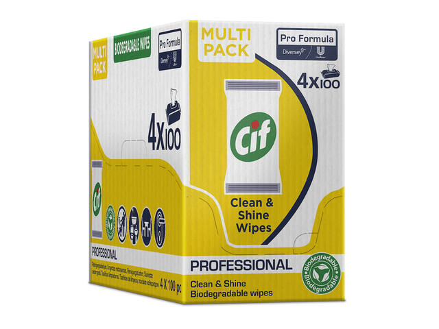 Reinigingsdoekjes CIF Pro formula Multi 100 stuks