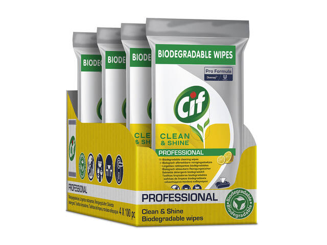Reinigingsdoekjes CIF Pro formula Multi 100 stuks