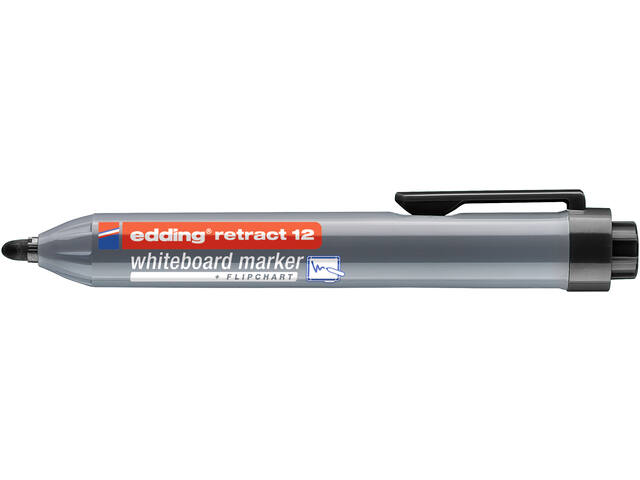 Whiteboardmarker edding 12 rond 1.5-3mm zwart