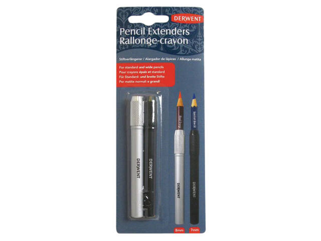 Potloodverlenger Derwent 7mm + 8mm (2 stuks)