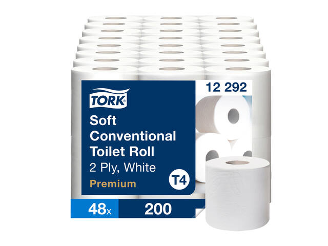 Toiletpapier Tork T4 Premium 2laags 200 vel wit
