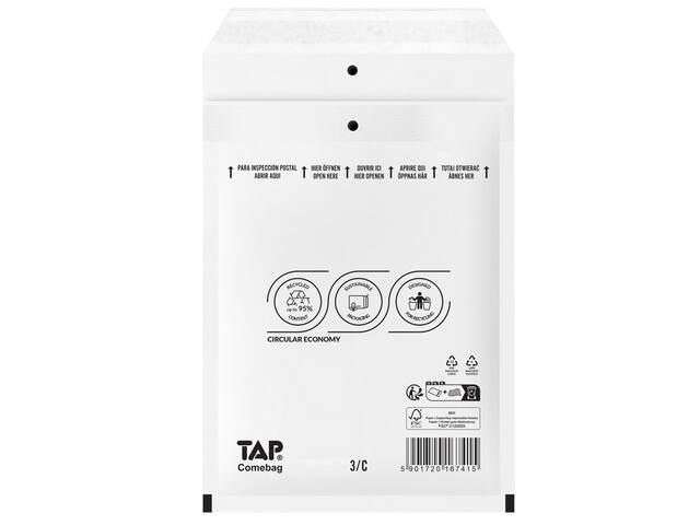 Envelop TAP Comebag luchtkussen 170x225mm 100st