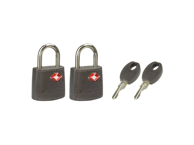 Hangslot Masterlock 2 gelijksl TSA assorti 30mm