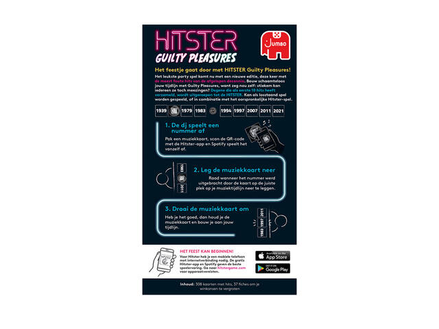 Muziekspel Hitster Guilty Pleasure 16+