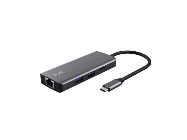 Adapter Trust Dalyx 6-in-1 USB-C multipoort