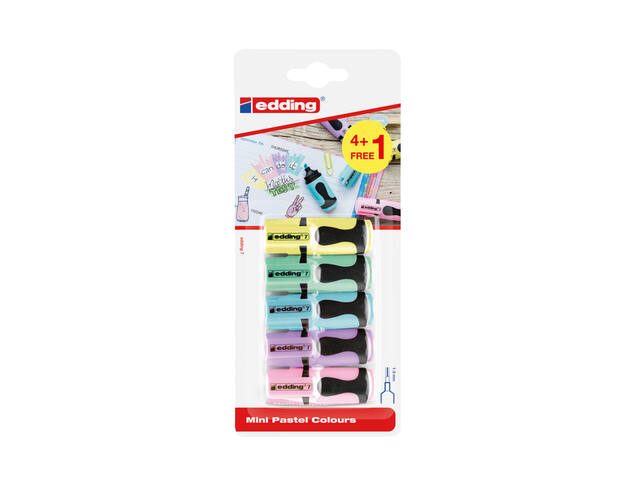 Markeerstift edding 7 mini 1-3mm pastel assorti
