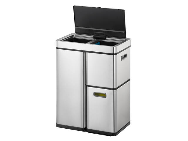 Afvalbak EKO Mirage Plus sensor 30L en 2x15L RVS