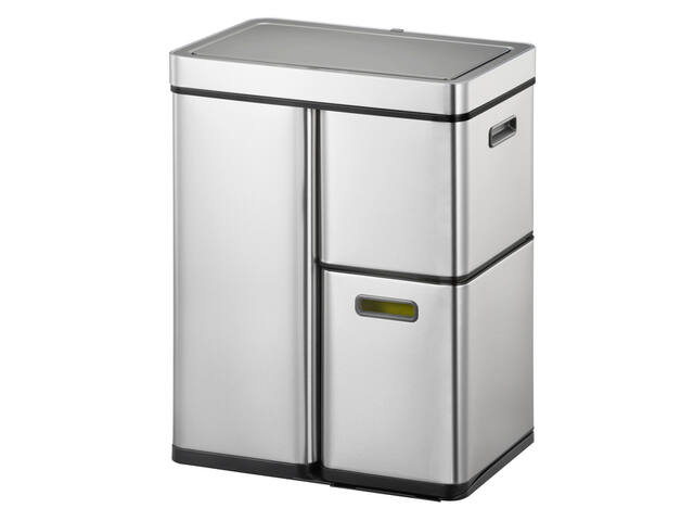 Afvalbak EKO Mirage Plus sensor 30L en 2x15L RVS
