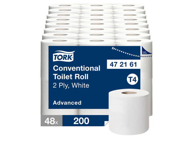 Toiletpapier Tork T4 Advanced 2laags 200 vel wit