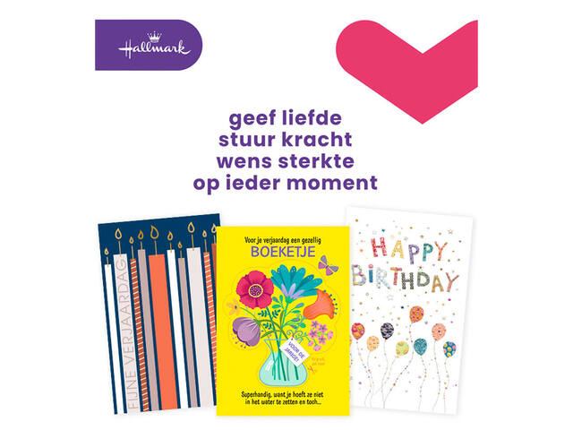 Wenskaart Hallmark Business Box verjaardag 12st