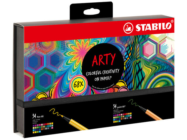 Fineliner STABILO point 88 en Pen 68 Arty creative
