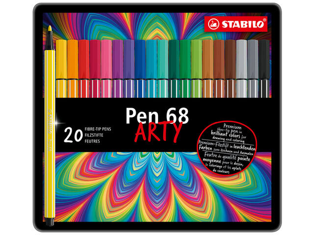 Viltstift STABILO Pen 68/20 Arty M ass 20st