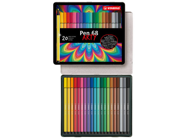 Viltstift STABILO Pen 68/20 Arty M ass 20st