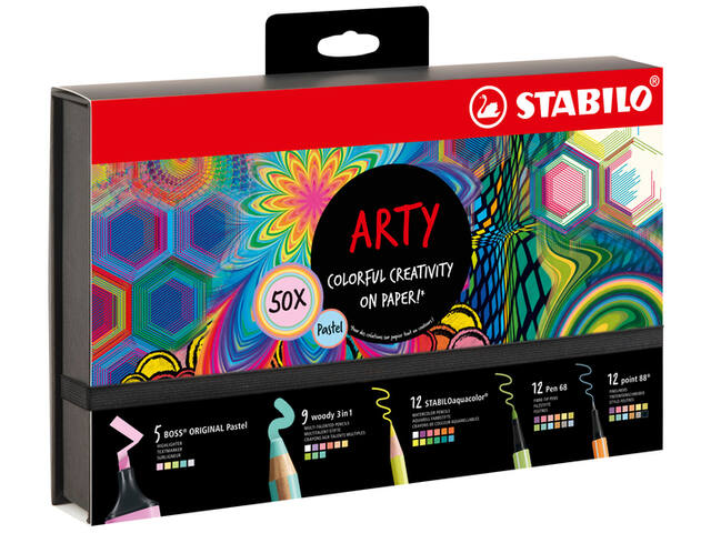 Creative set STABILO 77/6 Arty colorful pastel mix