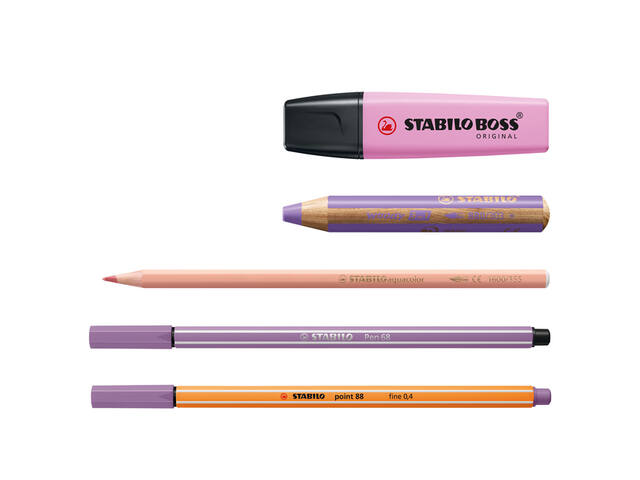 Creative set STABILO 77/6 Arty colorful pastel mix