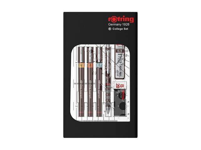 Tekenset rOtring Isograph 7-delig