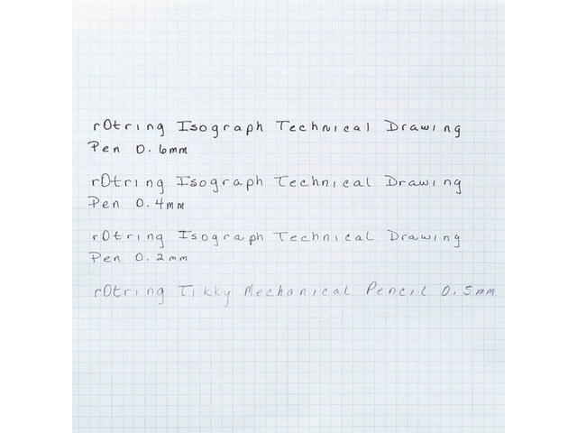 Tekenset rOtring Isograph 7-delig