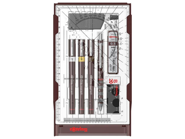 Tekenset rOtring Isograph College 0.25-0.35-05mm