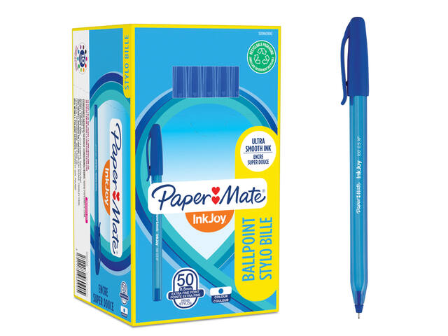 Balpen Paper Mate Inkjoy 100 UF blauw