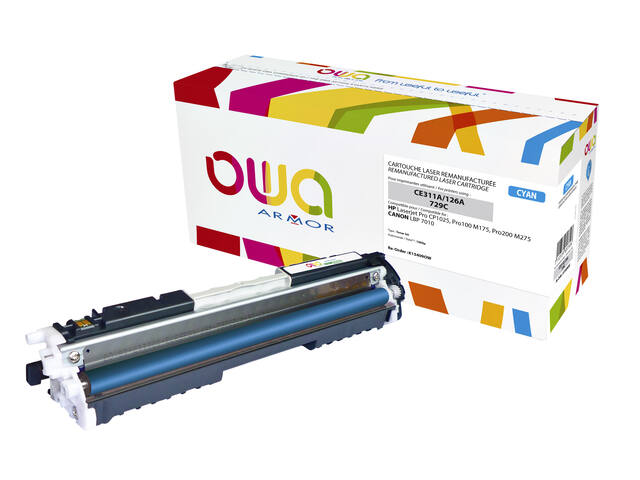 Tonercartridge OWA HP CE311A blauw
